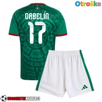 Otroške Nogometnih dresov Mehika Orbelin Pineda #17 Domači SP 2026 Kratki rokavi (+ hlače)